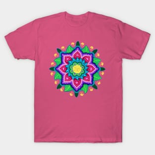 Yellow Rose Mandala T-Shirt